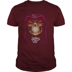 cnh  football  sport skull  Virginia Tech Hokies