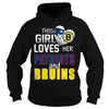 Image of This Girl Loves her Patriots And Bruins TShirt