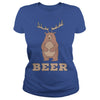 Image of bear - Funny Beer Bear Deer shirts
