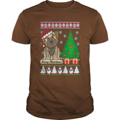 BORDER TERRIER UGLY CHRISTMAS T-SHIRT
