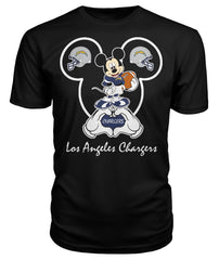 Los Angeles Chargers - Cute Mickey Mouse T-shirt