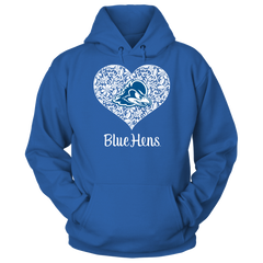 Lace Heart Logo - Delaware Blue Hens