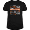 Image of AS A APRIL GIRL I HAVE THREE SIDES TSHIRT BIRTHDAY GIFT SHIRT