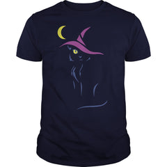 THE WITCH AND THE MOON HAPPY HALLOWEEN TSHIRT