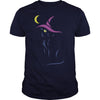 Image of THE WITCH AND THE MOON HAPPY HALLOWEEN TSHIRT