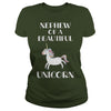 Image of Nephew Funny Unicorn T-Shirt, Cute Halloween Gift
