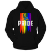 Image of Grunge LGBT Pride Flag - University of Delaware Blue Hens