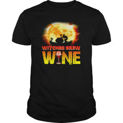 WITCHES BREW WINE T SHIRT HALLOWEEN COSTUME GIFT