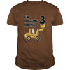 Image of 3rd Birthday Bulldozer Construction Party 3 Year Old Boy Toddler Kids TShirt