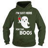 Image of I'm Just Here For The Boos - Halloween Wine Shirt
