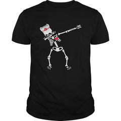 Dabbing skeleton Nurse Funny Halloween T-shirt