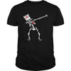 Image of Dabbing skeleton Nurse Funny Halloween T-shirt