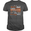 Image of AS A MAY GIRL I HAVE THREE SIDES TSHIRT BIRTHDAY GIFT SHIRT