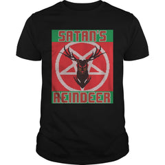 Satan's Reindeer Ugly Christmas Sweater XMAS T-shirt