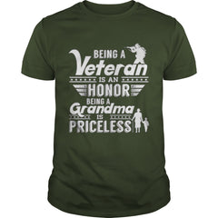 GRANDMA AND VETERAN T-SHIRT