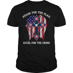 CHICAGO CUBS FANS STAND FOR THE FLAG KNEEL FOR THE CROSS