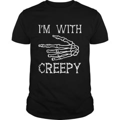 Halloween Skeleton Im With Creepy