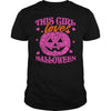 Image of THIS GIRL LOVES HALLOWEEN T SHIRT (PINK)