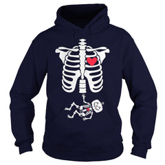 Funny Skeleton Halloween - Gift for Mother is pregnant Tee