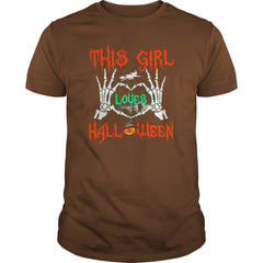 THIS GIRL LOVES HALLOWEEN T SHIRT HALLOWEEN