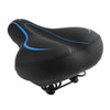 Image of Soft Mountain Bike Saddle Black Thicken Wide Leather Bicycle Seat