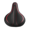 Image of Soft Mountain Bike Saddle Black Thicken Wide Leather Bicycle Seat