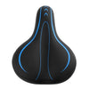 Image of Soft Mountain Bike Saddle Black Thicken Wide Leather Bicycle Seat