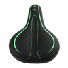 Image of Soft Mountain Bike Saddle Black Thicken Wide Leather Bicycle Seat