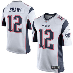 TOM BRADY NEW ENGLAND PATRIOTS 2018 - 2019 WHITE JERSEY