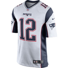 TOM BRADY NEW ENGLAND PATRIOTS 2018 - 2019 WHITE JERSEY