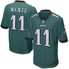 Image of CARSON WENTZ PHILADELPHIA EAGLES JERSEY 2018 - 2019