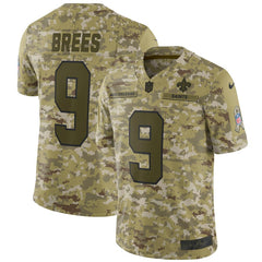 New Orleans Saints Drew Brees Camo Jersey 2018 - 2019