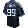 Image of Tennessee Titans Jurrell Casey Navy Jersey 2018 - 2019