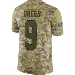 New Orleans Saints Drew Brees Camo Jersey 2018 - 2019