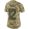 Image of Women's Seattle Seahawks Fan 12s Camo Jersey 2018 - 2019