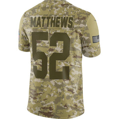 Green Bay Packers Clay Matthews Camo Jersey 2018 - 2019