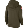 Image of Women's Atlanta Falcons Olive Pullover Hoodie 2018 - 2019