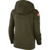 Image of Women's Philadelphia Eagles Olive Pullover Hoodie 2018 - 2019