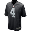 Image of Oakland Raiders Derek Carr Black Jersey 2018 - 2019