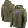 Image of Men's Baltimore Ravens Falcons Olive Pullover Hoodie 2018 - 2019