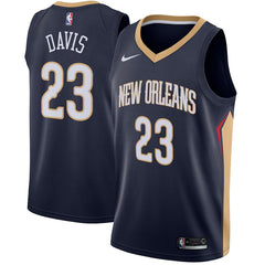 Anthony Davis New Orleans Navy Swingman Jersey 2018 - 2019