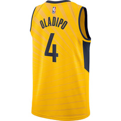 Victor Oladipo Indiana Pacers Yellow Swingman Jersey 2018 - 2019
