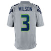 Image of Seattle Seahawks Russell Wilson Gray Jersey 2018 - 2019