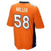 Image of Denver Broncos Von Miller Orange Jersey 2018 - 2019