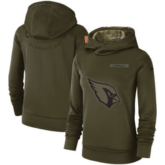 Women's Philadelphia Eagles Olive Pullover Hoodie 2018 - 2019