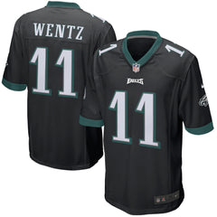 Philadelphia Eagles Carson Wentz Black Jersey 2018 - 2019