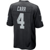 Image of Oakland Raiders Derek Carr Black Jersey 2018 - 2019