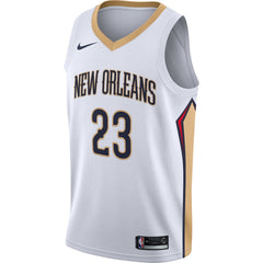 Anthony Davis New Orleans White Swingman Jersey 2018 - 2019