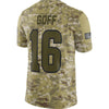 Image of Los Angeles Rams Jared Goff Camo Jersey 2018 - 2019