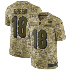 Cincinnati Bengals A.J. Green Camo Jersey 2018 - 2019
